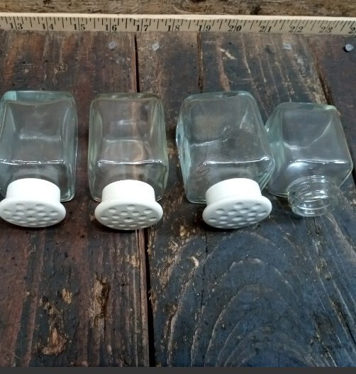 Lot Of 4 Vintage Upjohn Unicap Multivitamins Empty Bottles Collectible Jars Drug