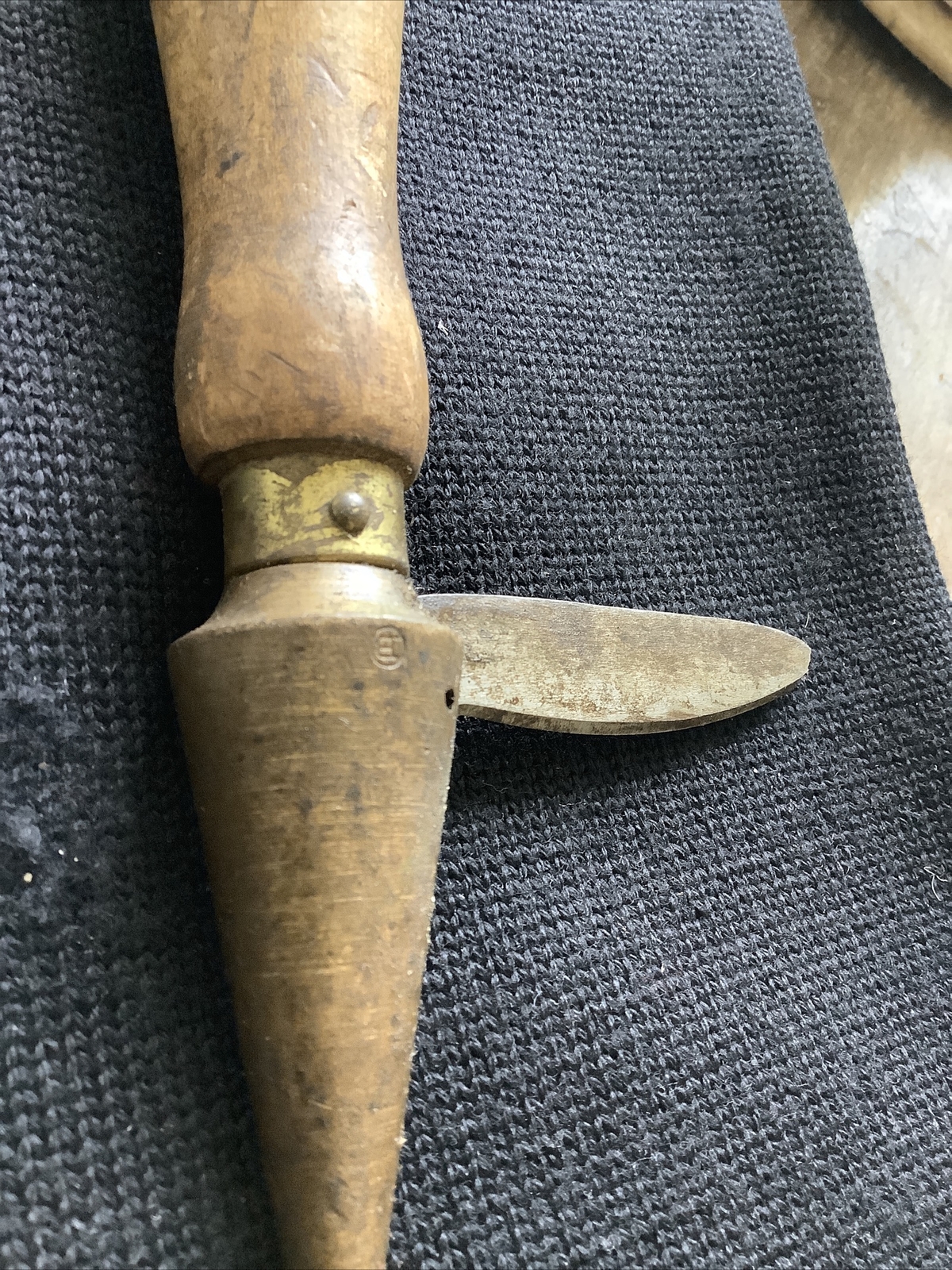 Vintage Apothecary Pharmaceutical Sharpening Tool Knife Brass Cone 7.5”