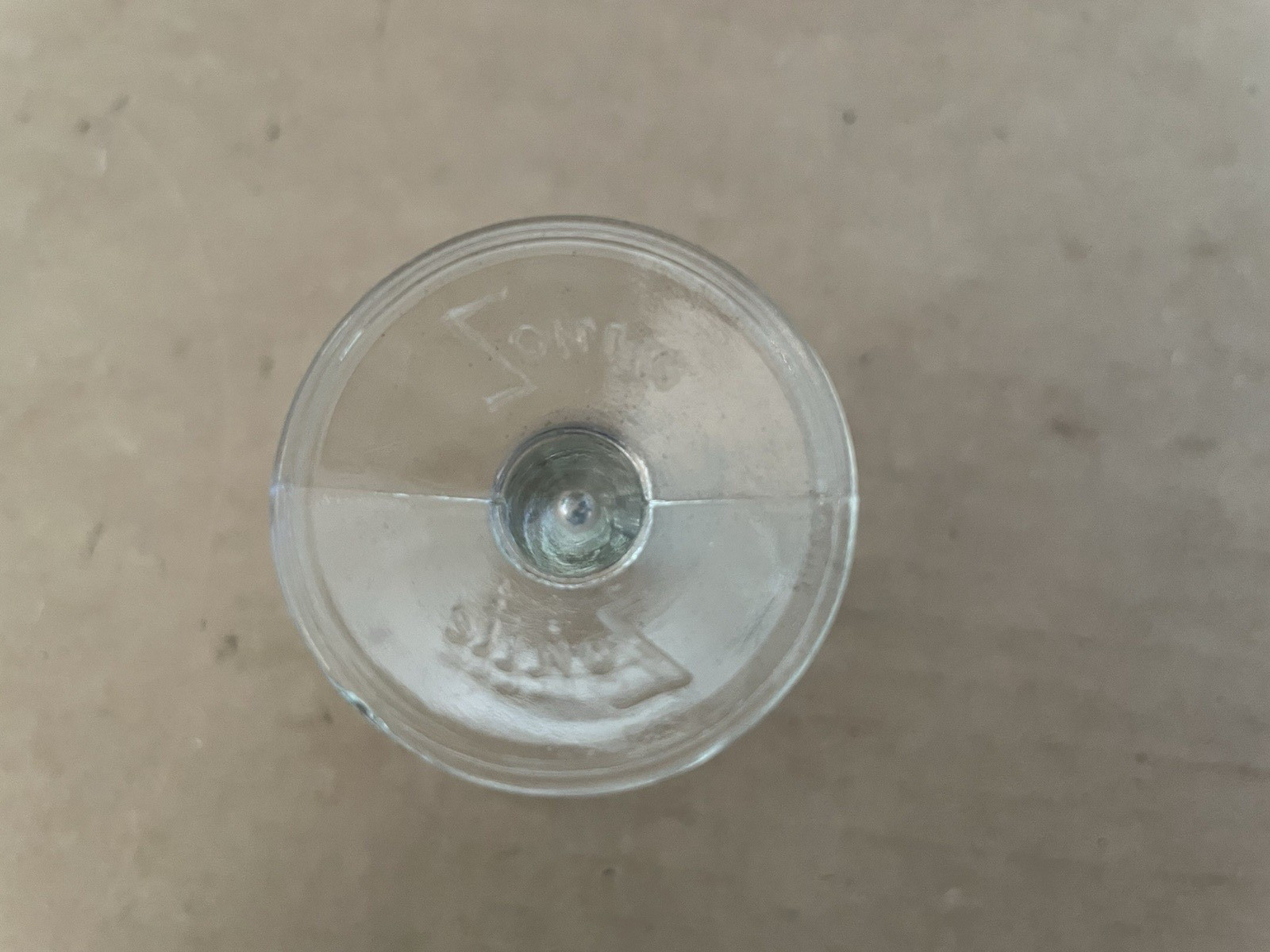 Vintage ZONITE Apothecary Glass Measuring Cup w/ Spout 2 Tablespoons #1