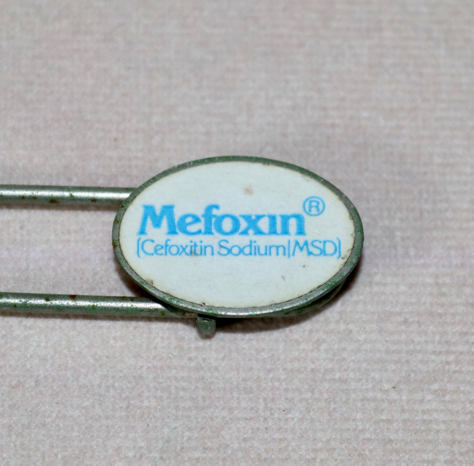 MERCK Drug ~ Mefoxin®️ ~ Pharmaceutical Rep 3” Promotional Advertising Pin