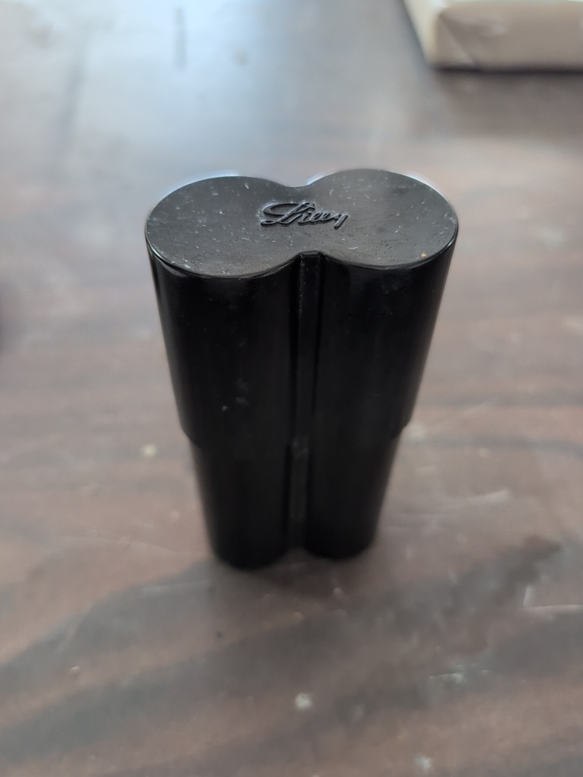 Vintage Eli Lilly Black Ebonite Pharmaceutical Vial Holder 5 1/2″ Tall and 3″…