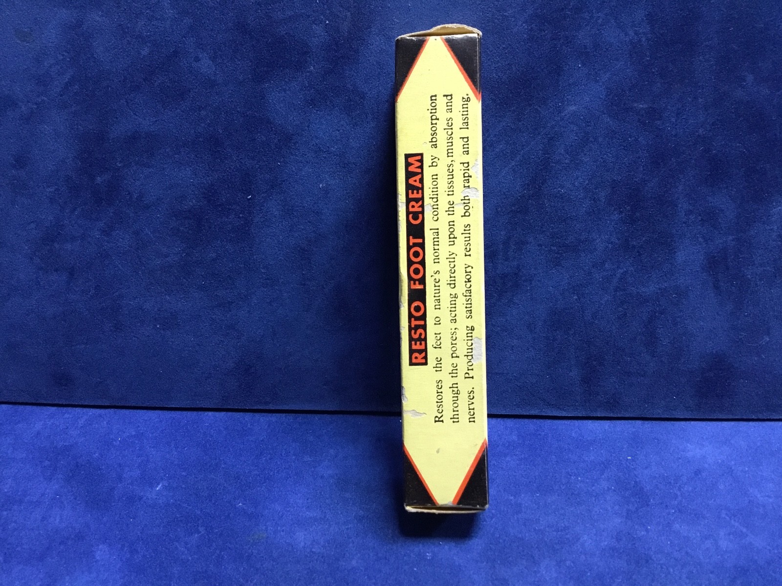 Vintage Resto Foot Cream Collins Distributed by Chandler Empty Box