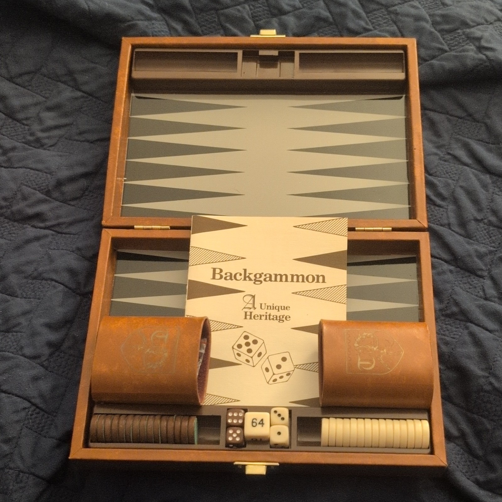 Rare Pharmaceutical Drug Rep Promotional Backgammon Set – Late 1970’s