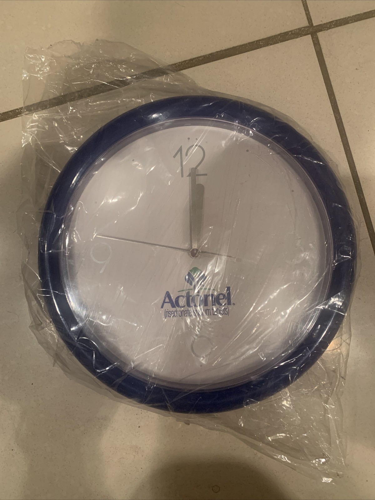 Vintage Actonel Drug Rep Promo Clock NEW Pharmaceutical Wall Clock