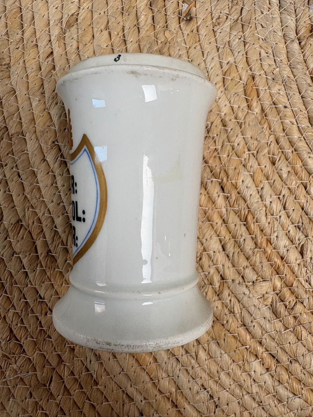 Antique Apothecary Jar Porcelain Apothecary vintage rare!