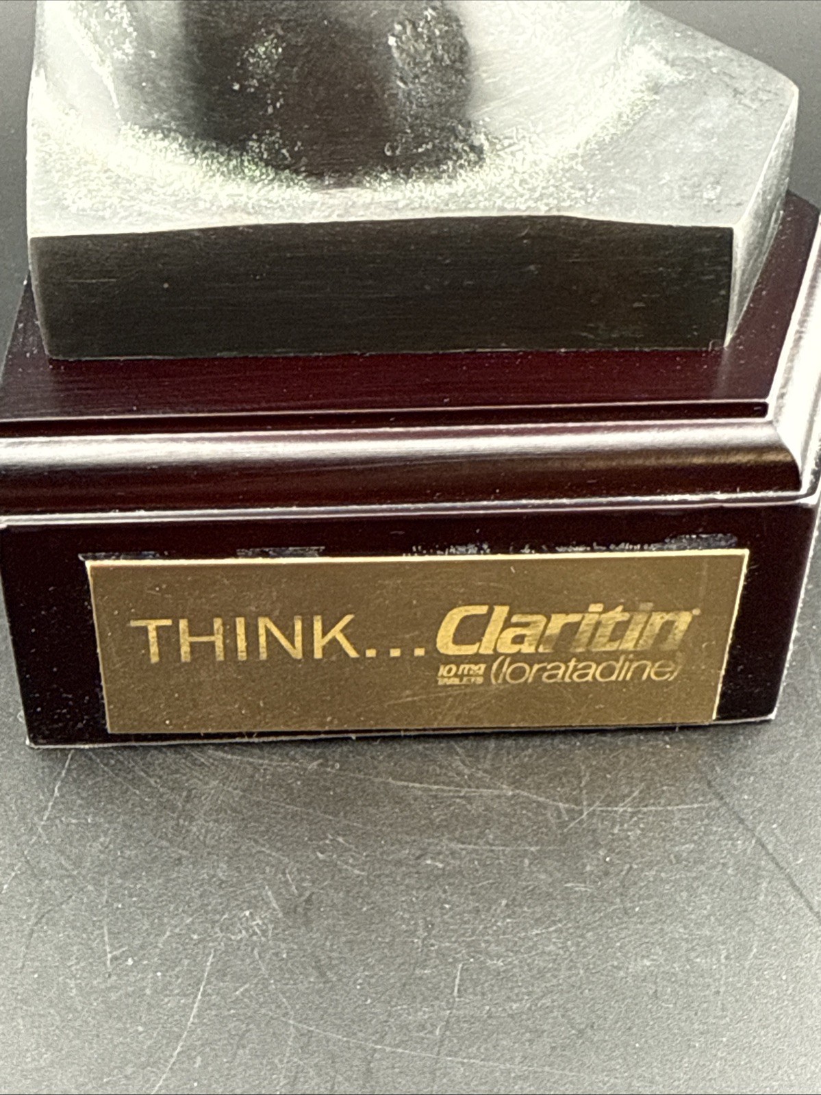 Claritin Loratadine Thinker Statue Pharmaceutical Drug Rep Promo Display Figure