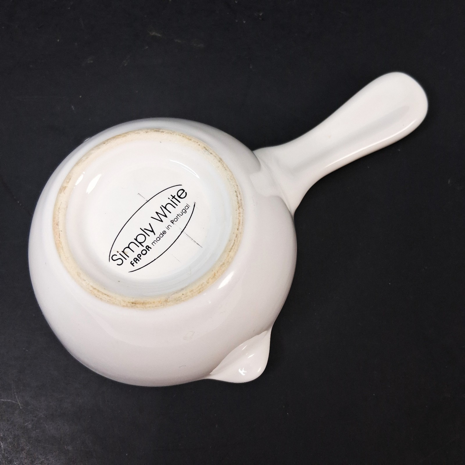 Vintage Ceramic Porcelain Lab Pharmacy Apothecary Cup Bowl Spout PORTUGAL