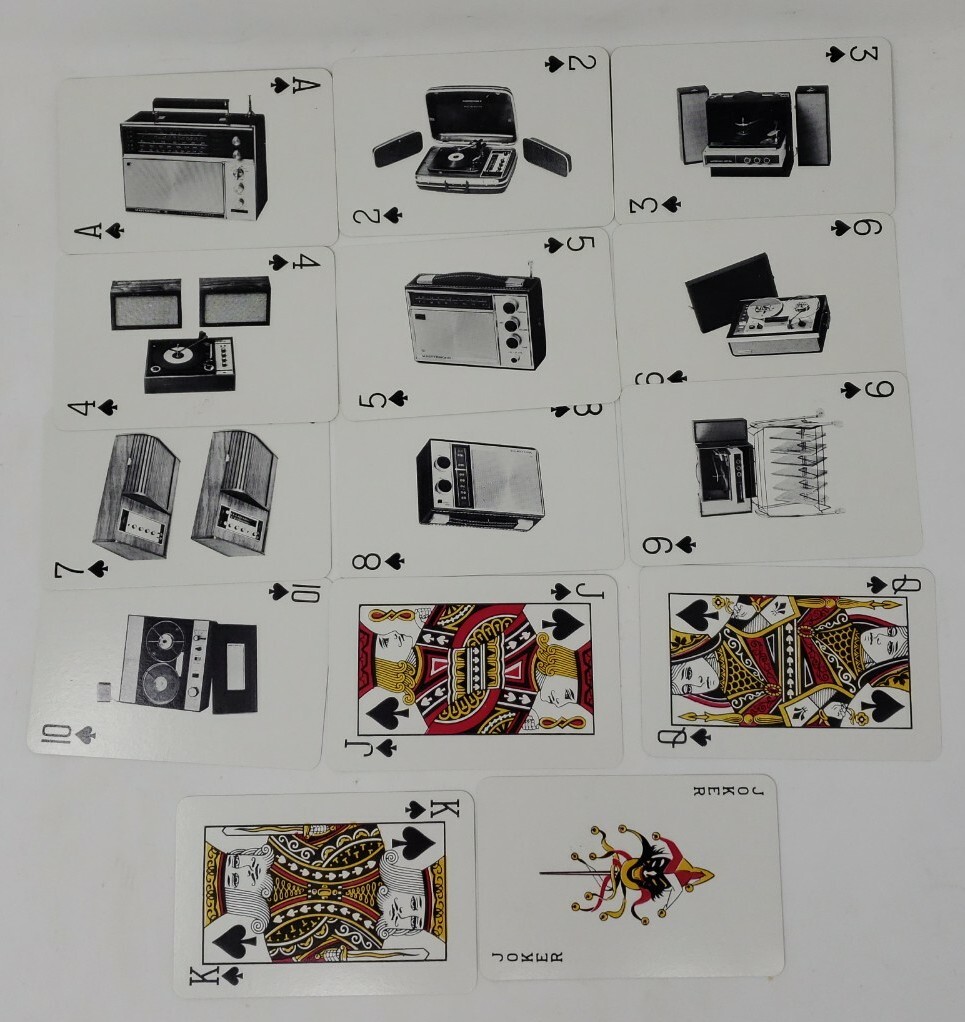 1960s? Audiophile Promotional Deck Playing Cards MASTERWORK Record Player STEREO