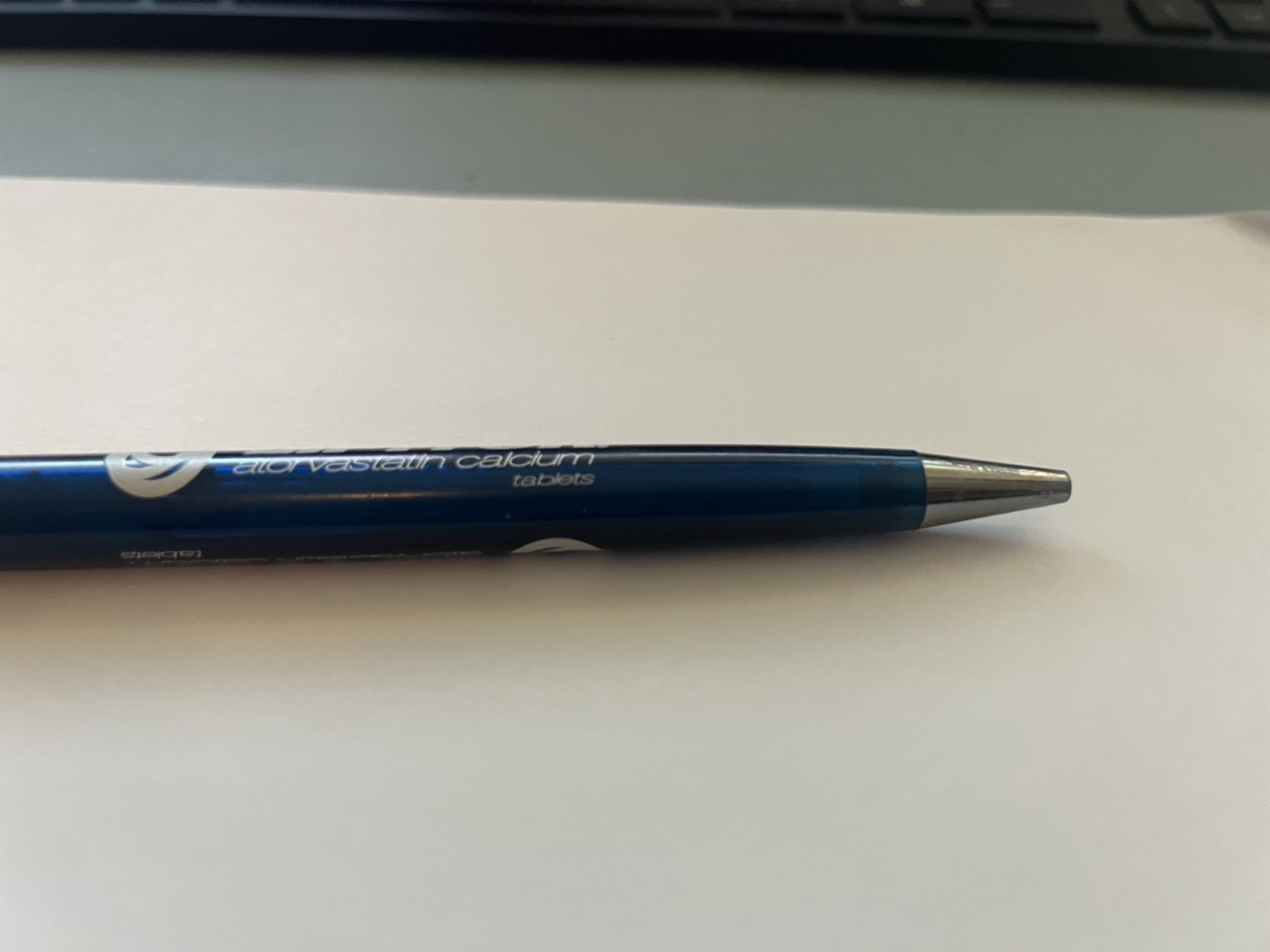 LIPITOR PHARMACEUTICAL DRUG REP PENS COLLECTIBLE heavy metal clear blue