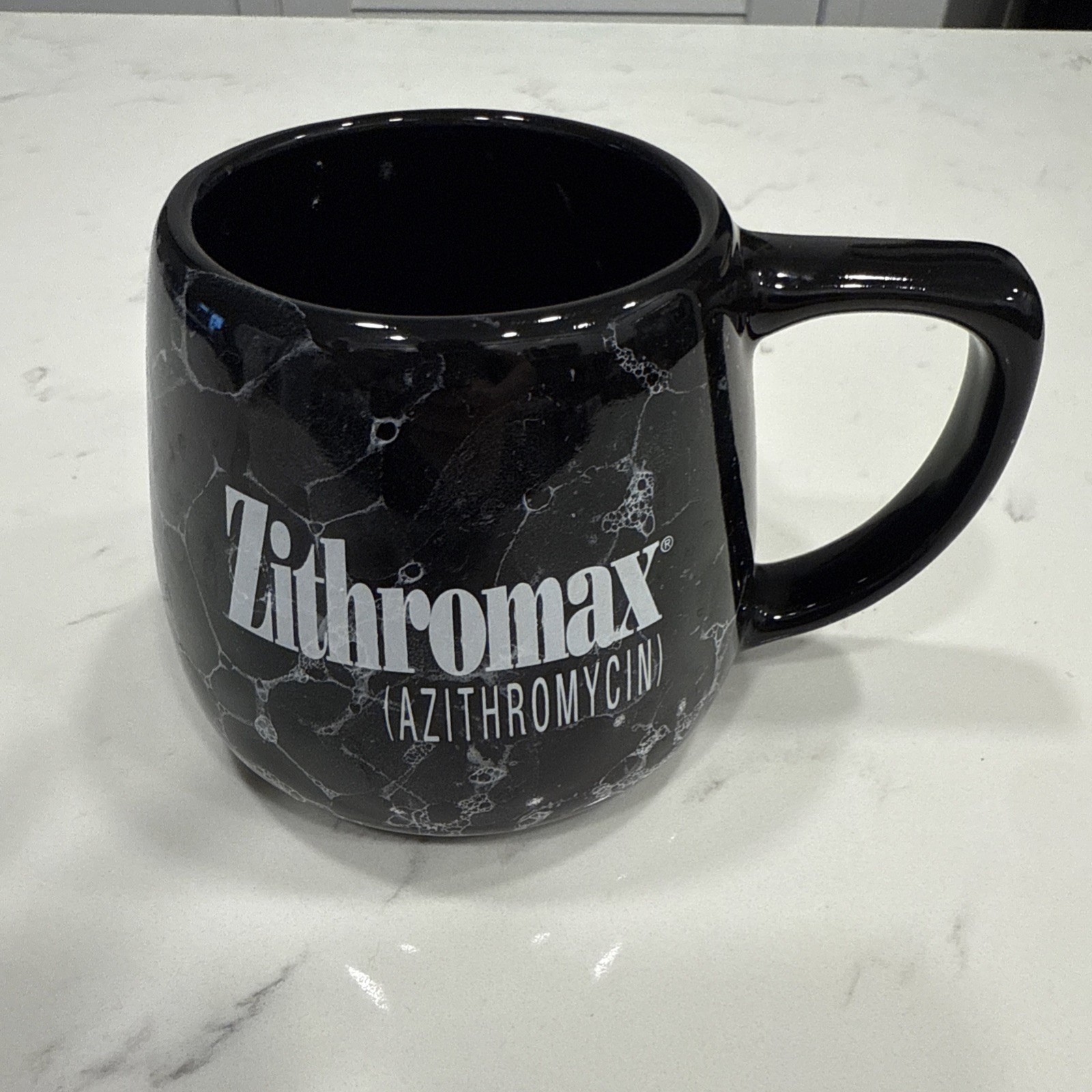 Pharmaceutical Advertising Zithr0max Ceramic Mug Giveaway Black Coffee Cup 16 Oz