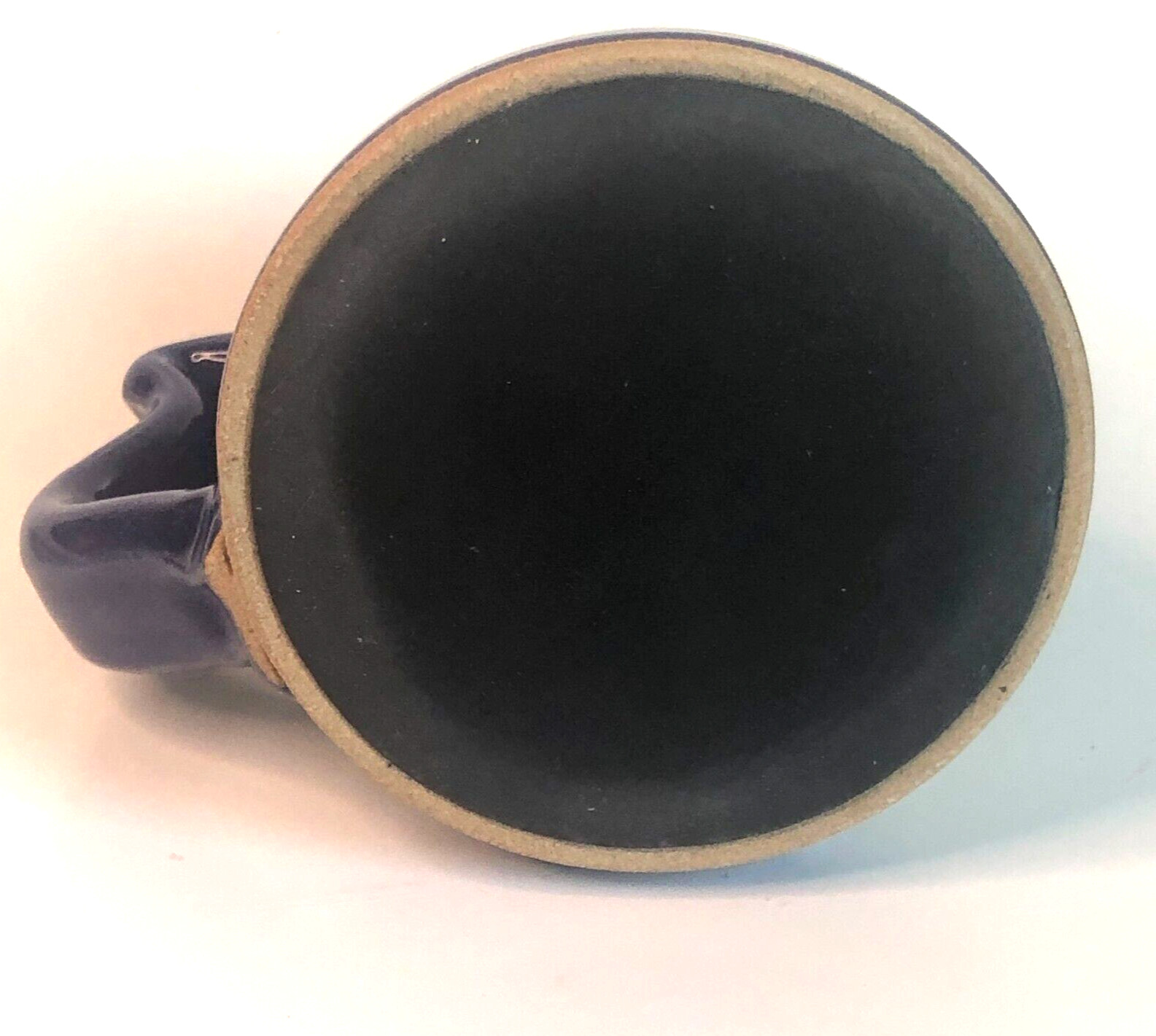 Clayton Stoneware RX Pharmacy Pharmacist Coffee Mug Pottery Cobalt Blue No Spill