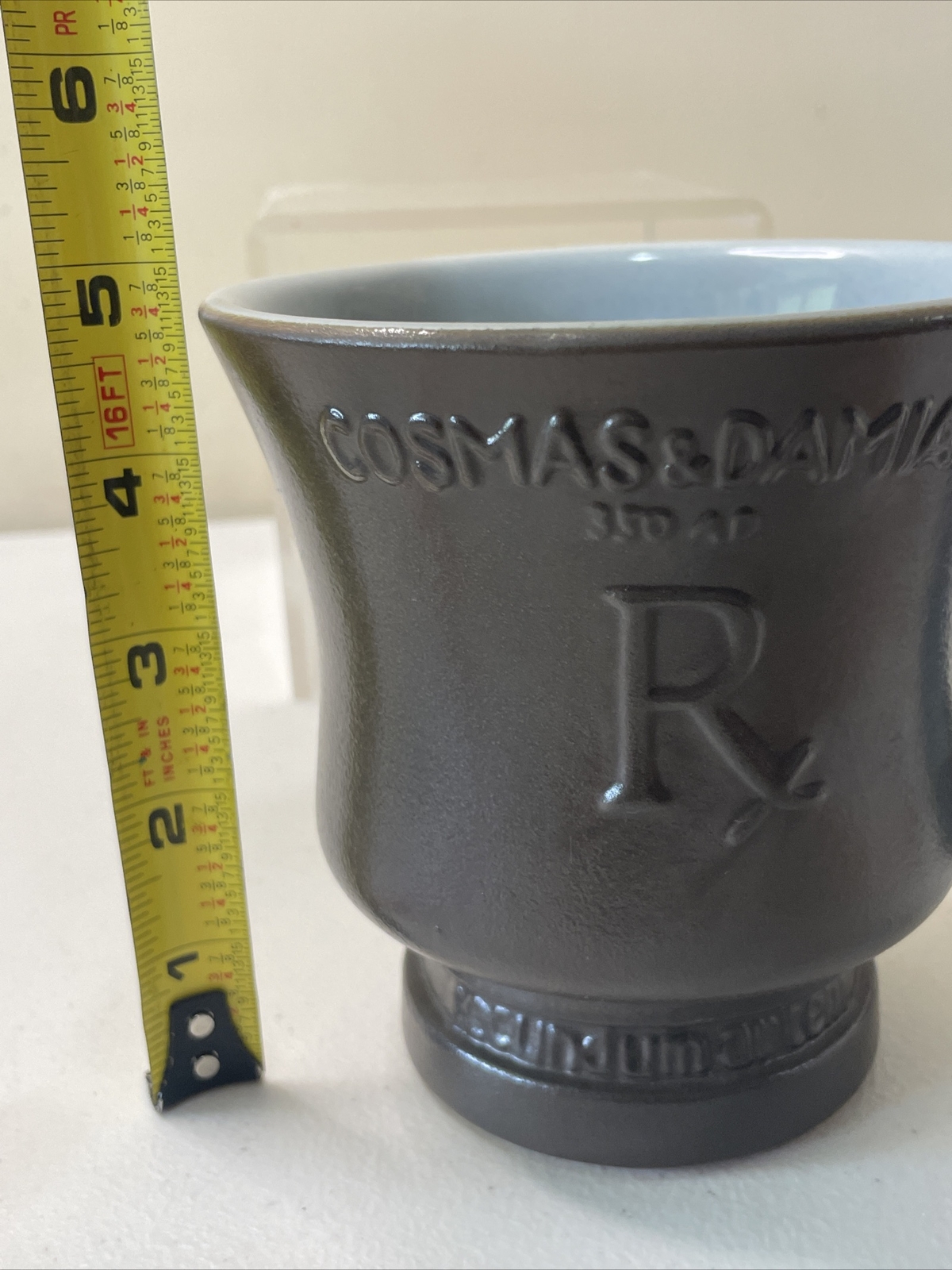 Pottery Mortar Pestle McCoy Schering Pottery Pharmacy Cosmas & Damian