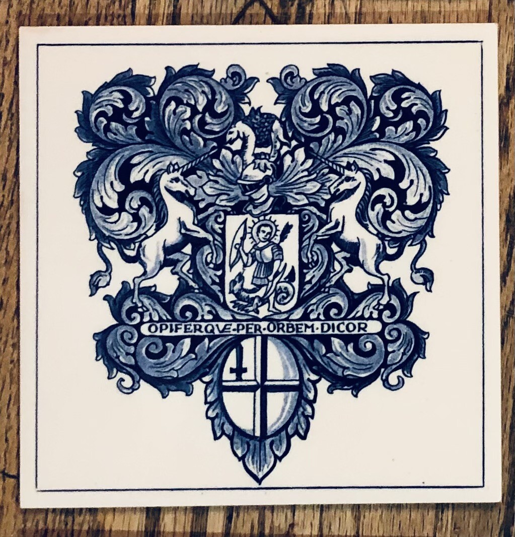 6 BURROUGHS WELLCOME Pharmacy English Pill Tiles London Apothecary DELFT holland