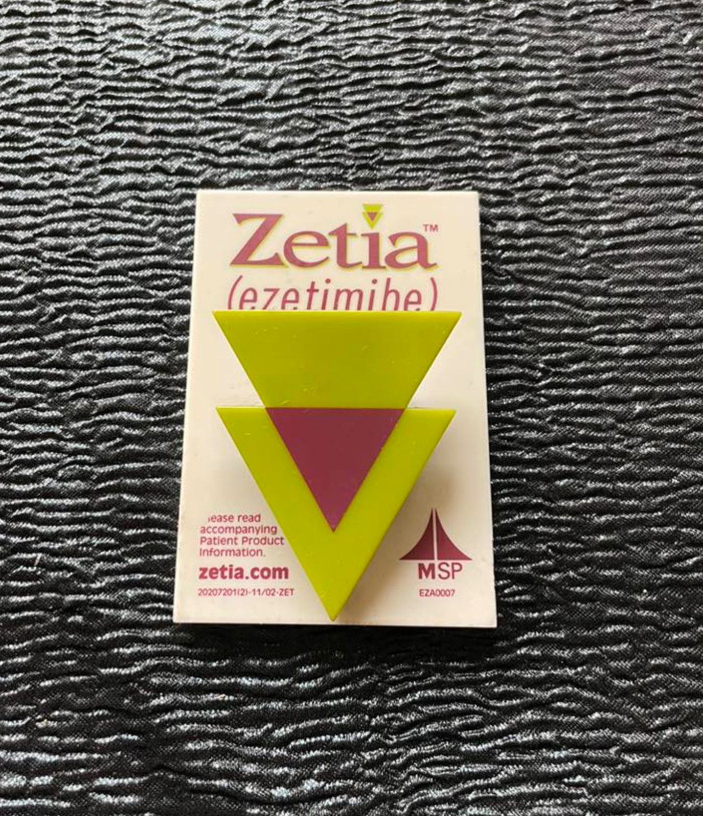 Zetia Ezetimibe Advertising Refrigerator Fridge Magnet Clip Holder Drugs Meds