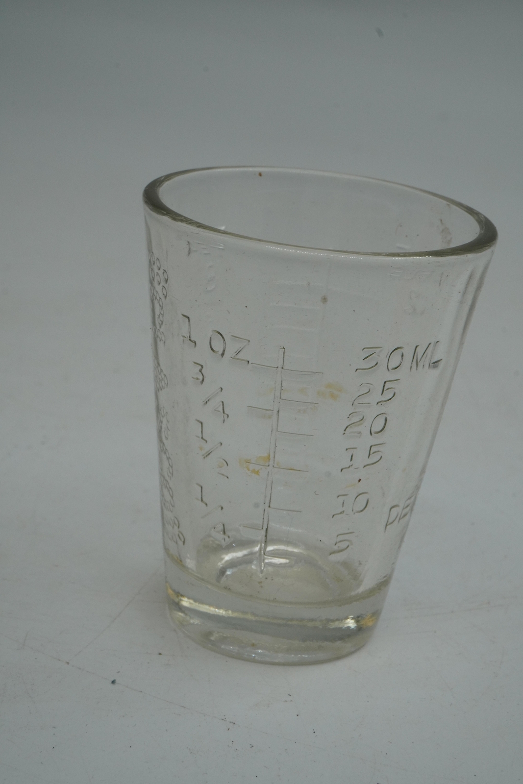 Apothecary Dose Measurement Cup Teaspoon ML Glasco