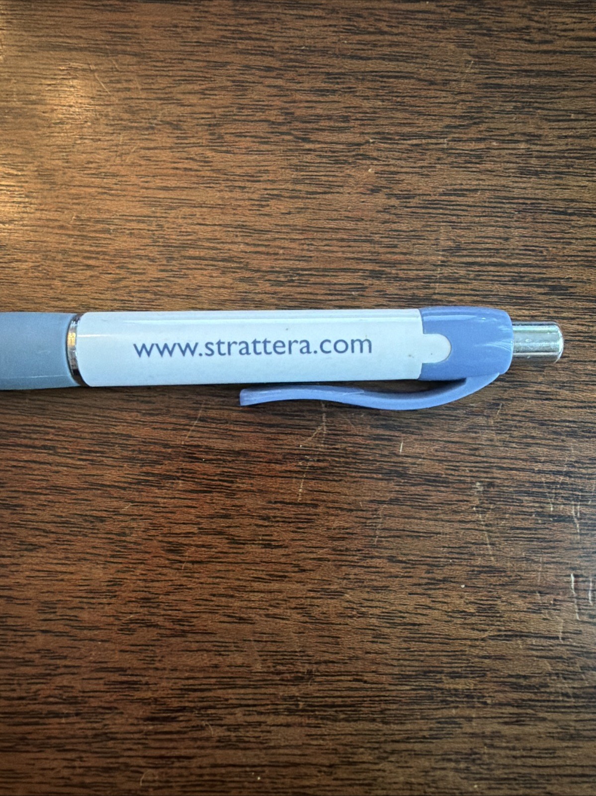 Rare Strattera Eli Lilly Medical Drug Rep Pharmaceutical Pen Gray Grip Silver