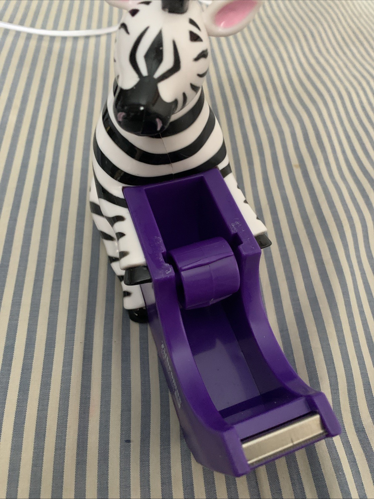 Vintage Pharma Rep Zebra Desk Tape Dispenser Promotional No Box Mint Pet Free!!