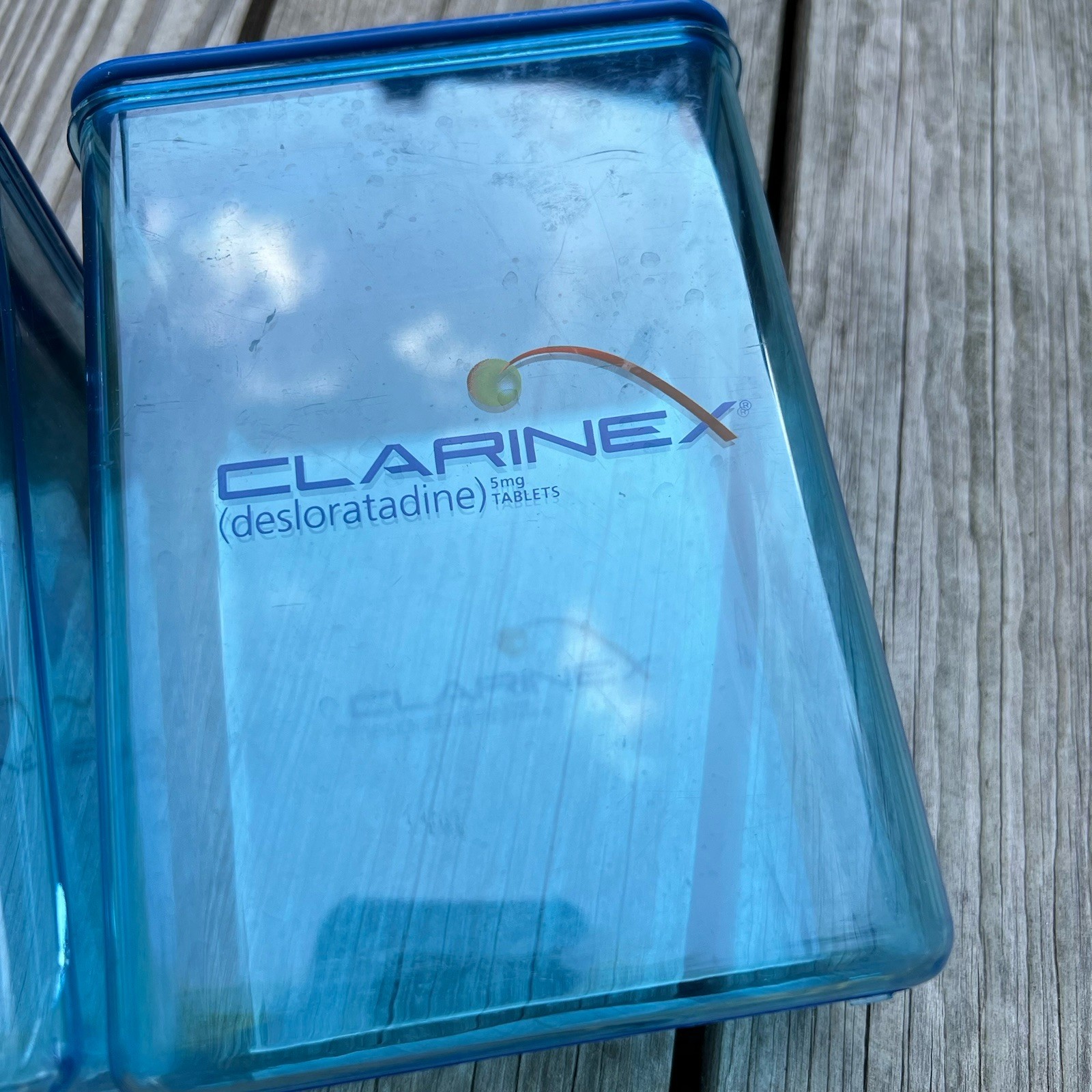 Drug Rep Clarine x Rectangle 7x2x5 Approx Canister Lid Doctor Medical Exam Room