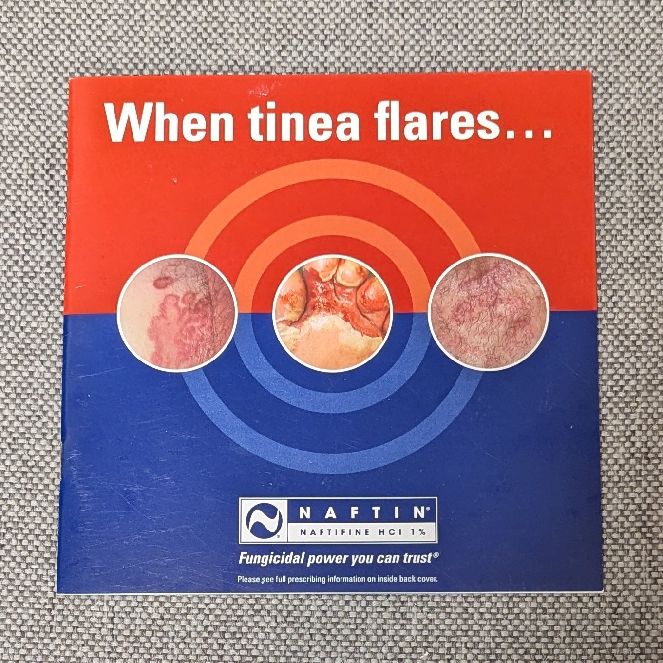 Drug Rep Promo Naftin Cream/Gel Advertising When Tinea Flares by Merz 2008