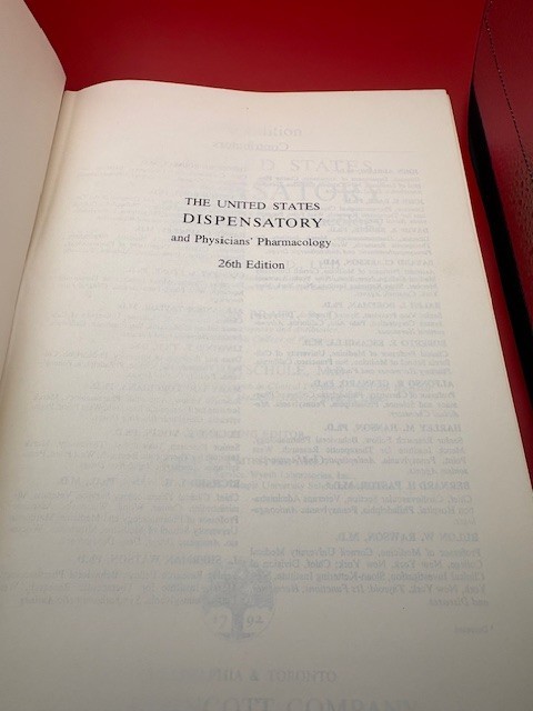 The United States Dispensatory and Physicians’ Pharmacology, 26th Edition, 1967