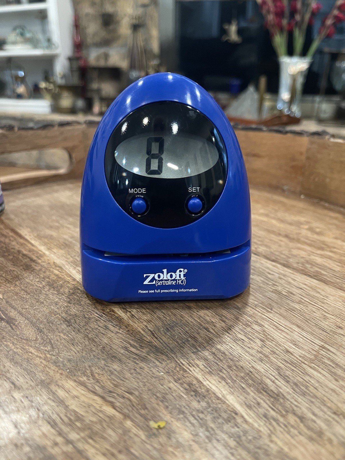 Promotional Zoloft Digital Timer Blue with Box