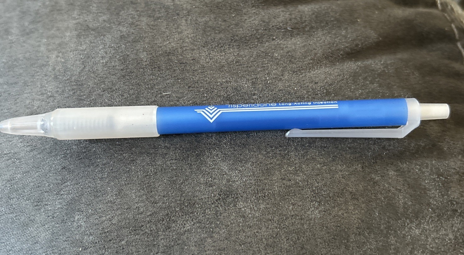 Drug Rep RISPERDAL CONSTA Collectible Pen RISPERIDONE Representative Giveaway
