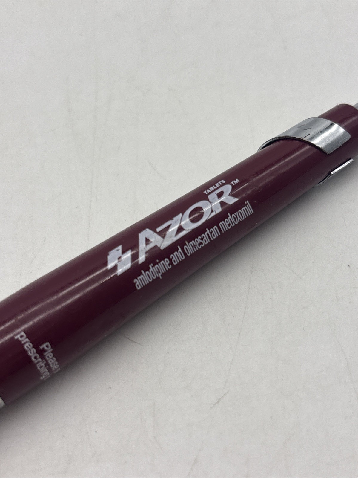 AZOR Drug Rep Doctors Pharmaceutical Promo Advertising Heavy Metal Pen
