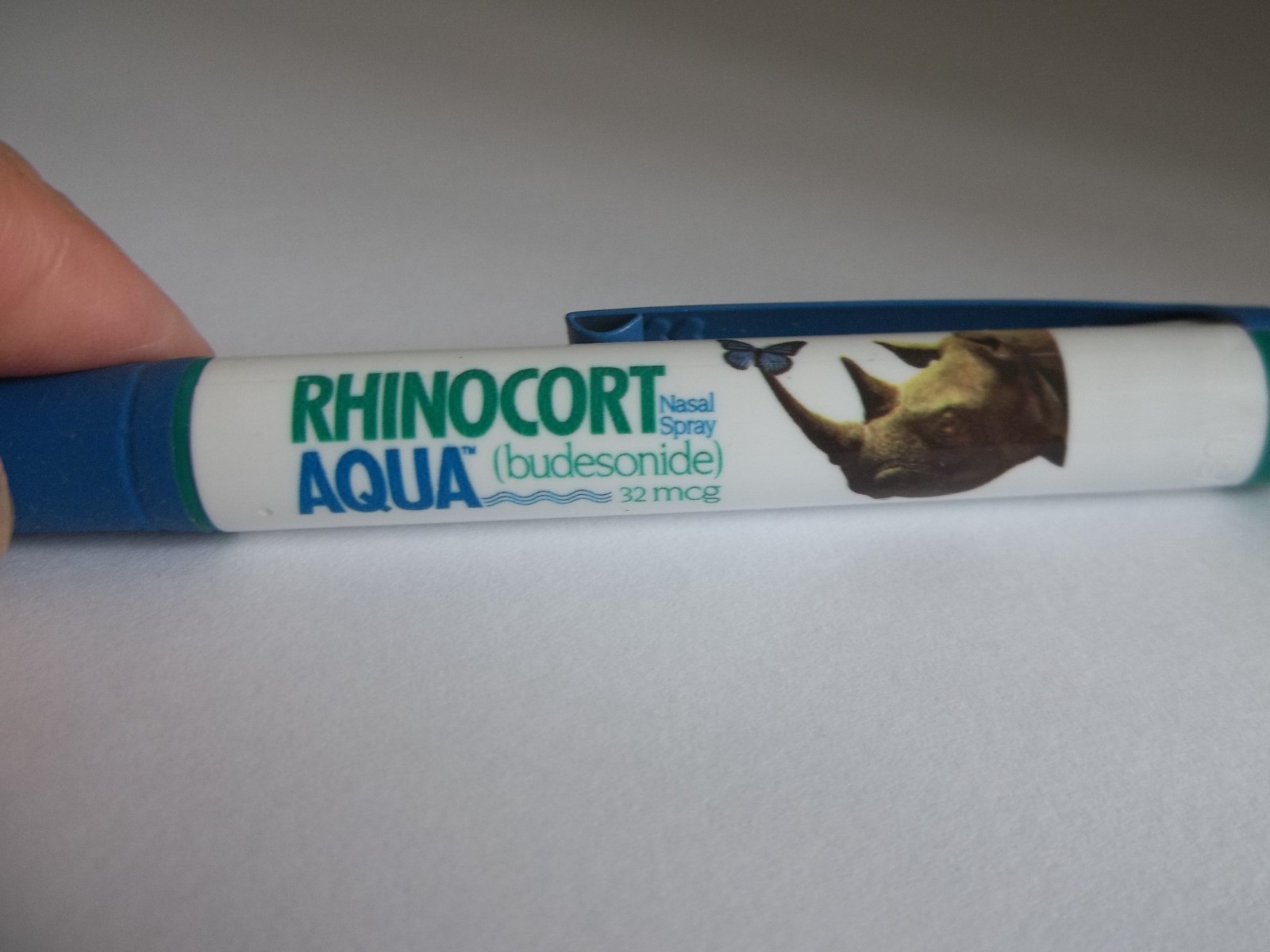 RHINOCORT ACQUA Promotional Pen Plastic Medium Weight w/Rubberized Grip