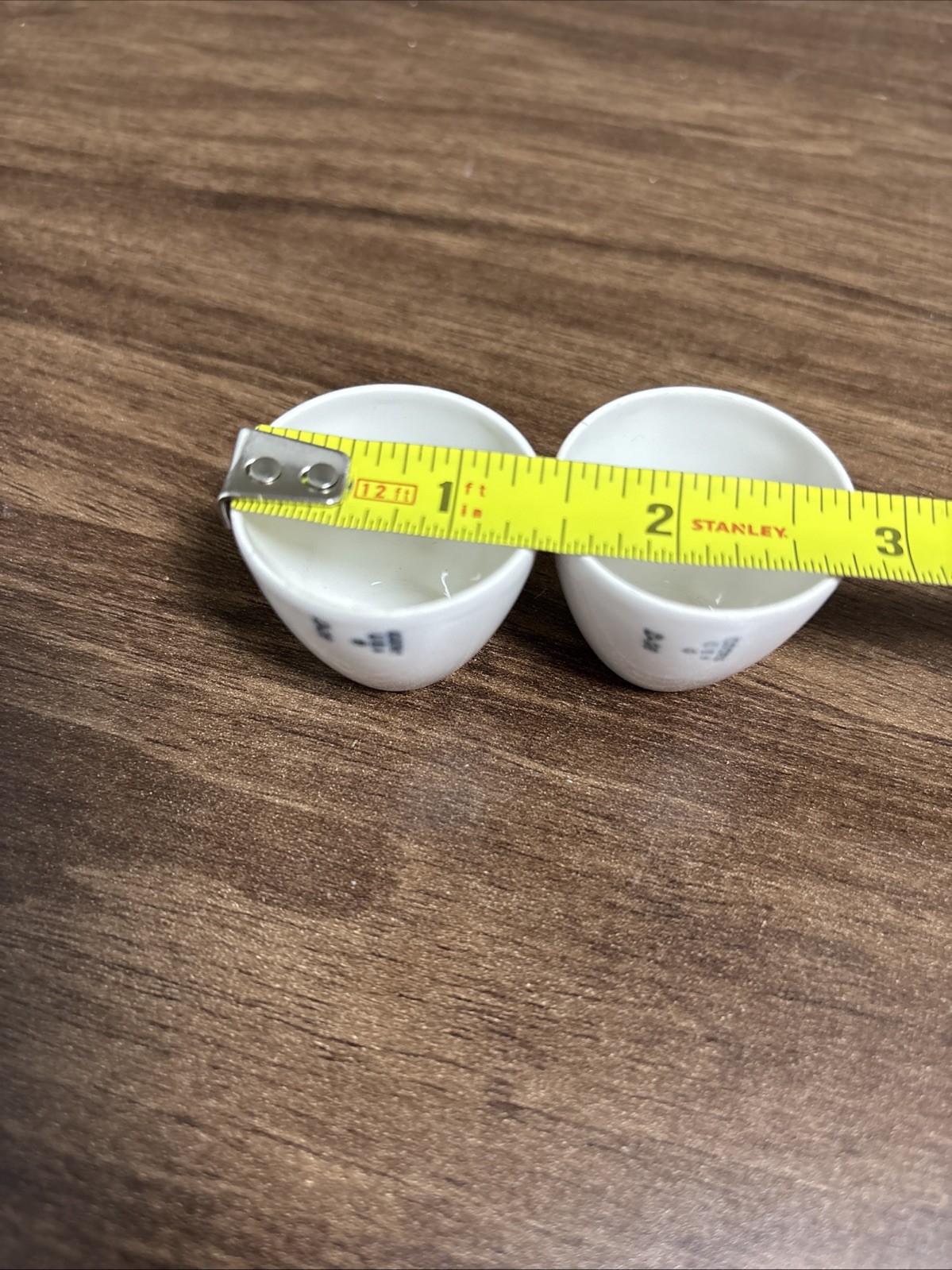 Vintage Coors Porcelain Crucibles Set of 2 Labratory Medical Equipment USA Made