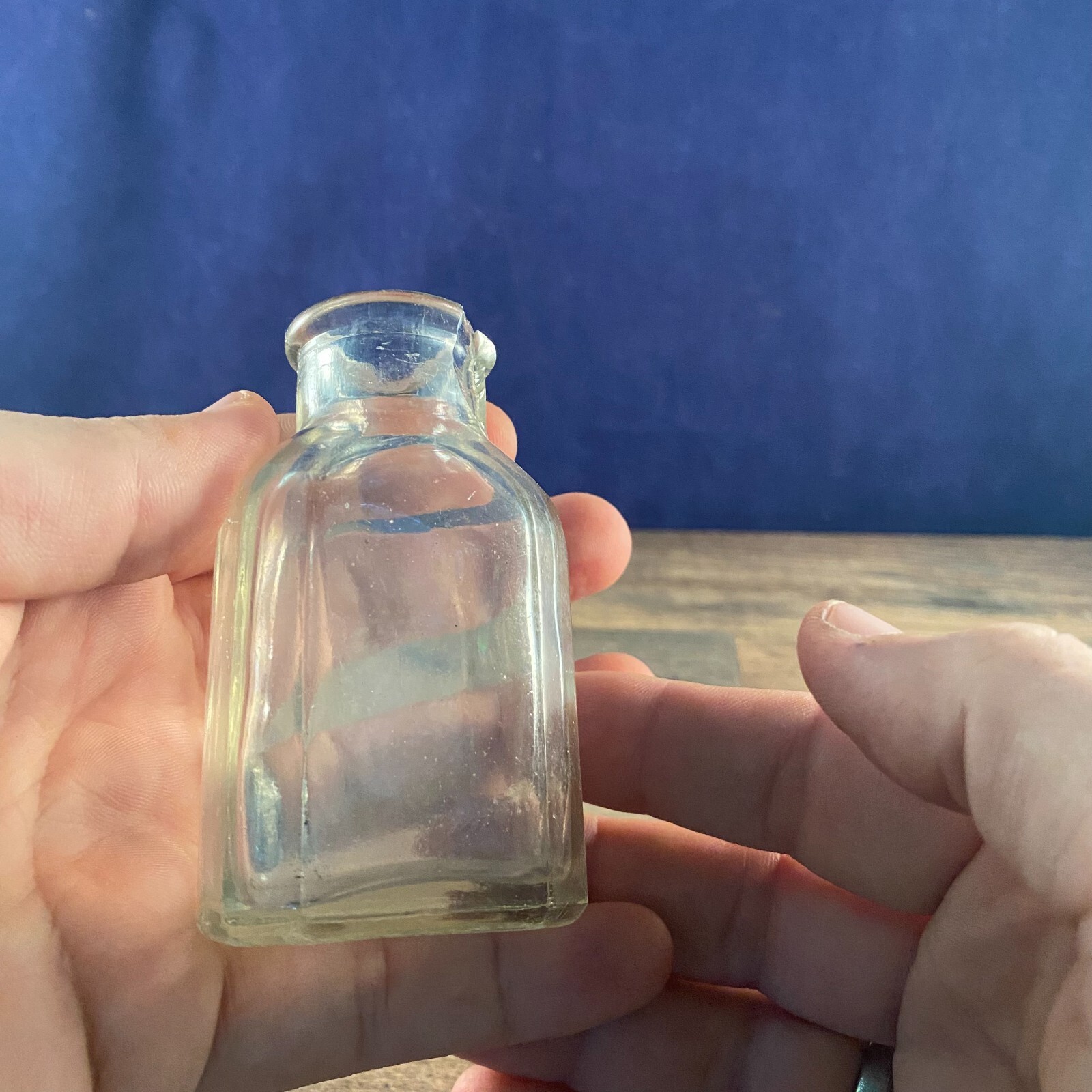 Clear Glass Square Bottle Apothecary Chemical Medical 2Fl Oz 2″ x 1.25″ x 3.5″H