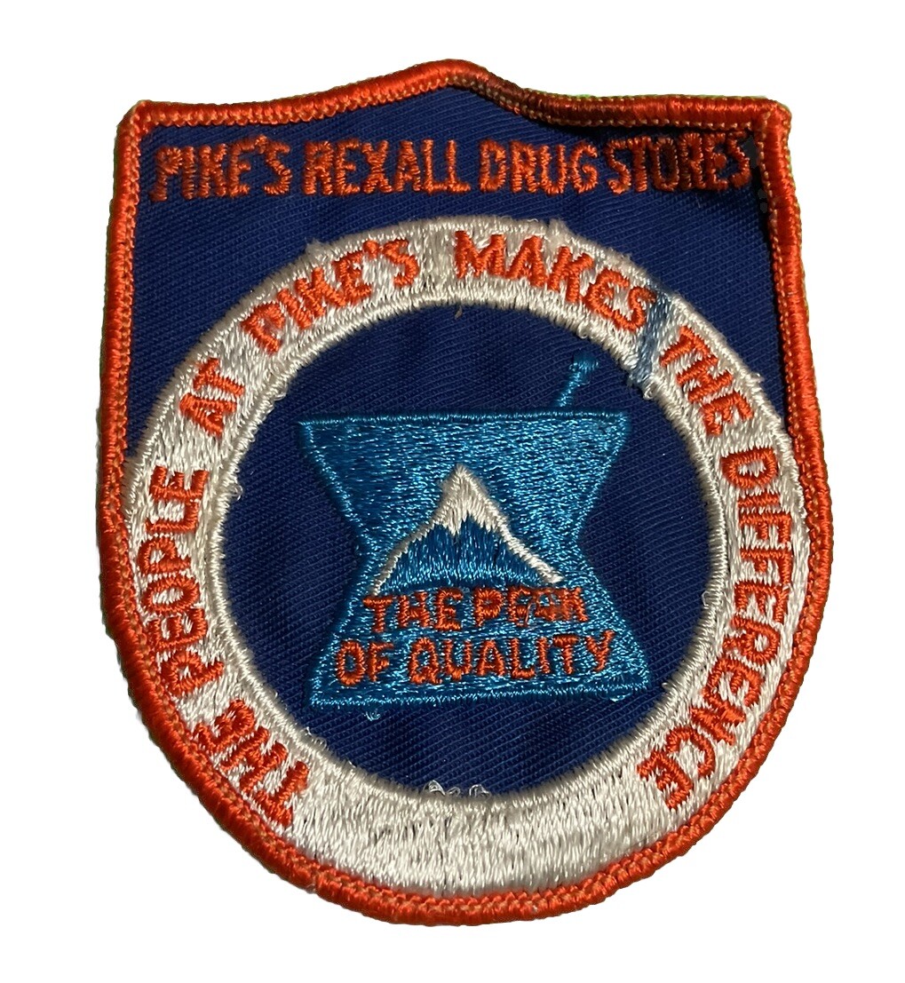 Pikes Rexall Drug Stores Patch Vintage