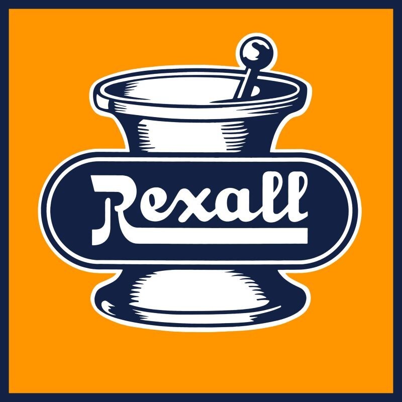 Rexall Drug Stores Apothecary Pharmacy NEW Sign 28″ Square USA STEEL XL Size