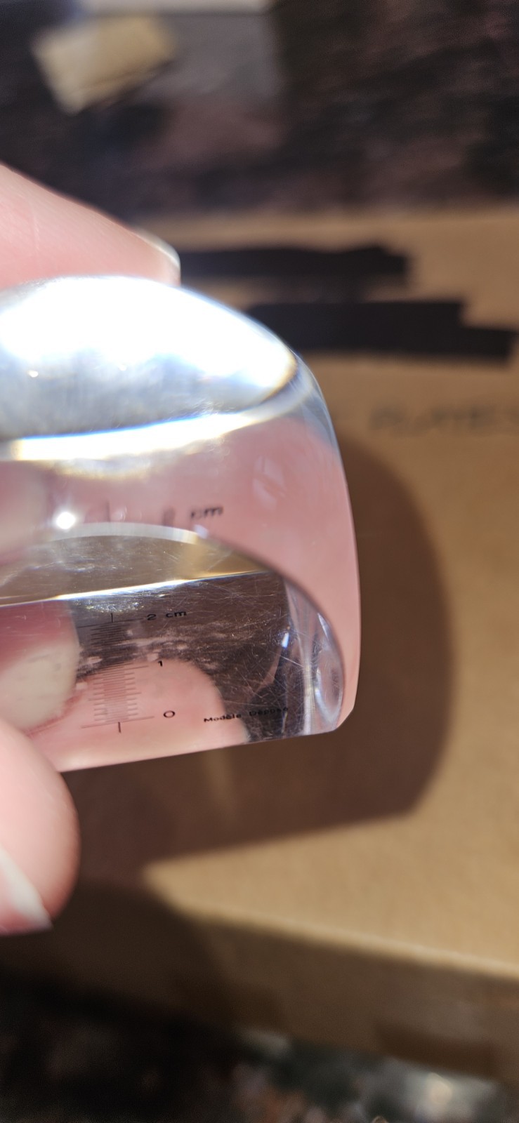 VTG Laboratory Acrylic Dome Measuring Magnifier, “Modele Depose”