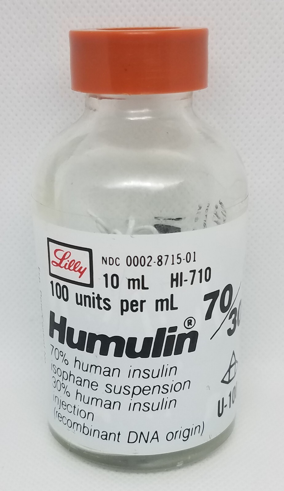 Lilly Humulin Insulin Glass Magnetic Paper Clip Holder Pharma Drug Advertising