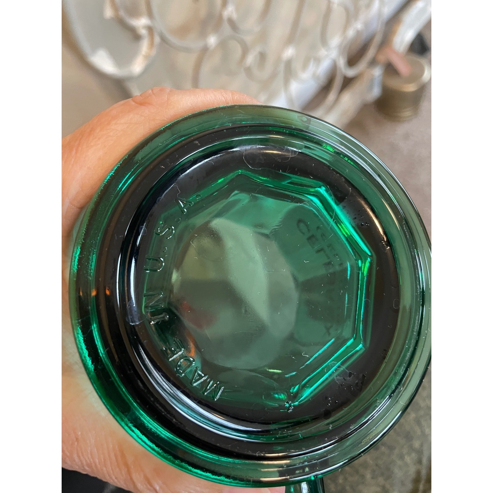 Vintage Celebrex Celecoxib Emerald Green Glass Mug Pharma Promo March 1999 USA