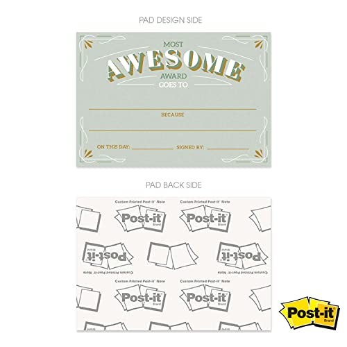Achievement Certificate Fill in Sticky Note Pads / 6″ x 4″ Motivational