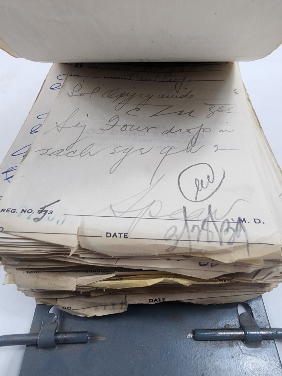 Prescription Atlas Rx Pad Paper Apothecary Druggist Pharmacy Medicine 1939