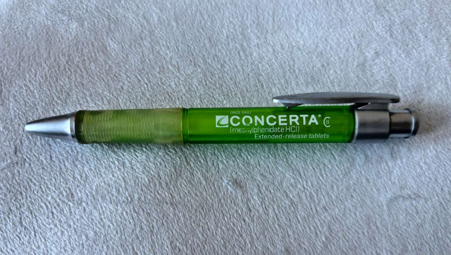 Concerta-Big Green Pen- Pharmaceutical Drug Rep Collectible