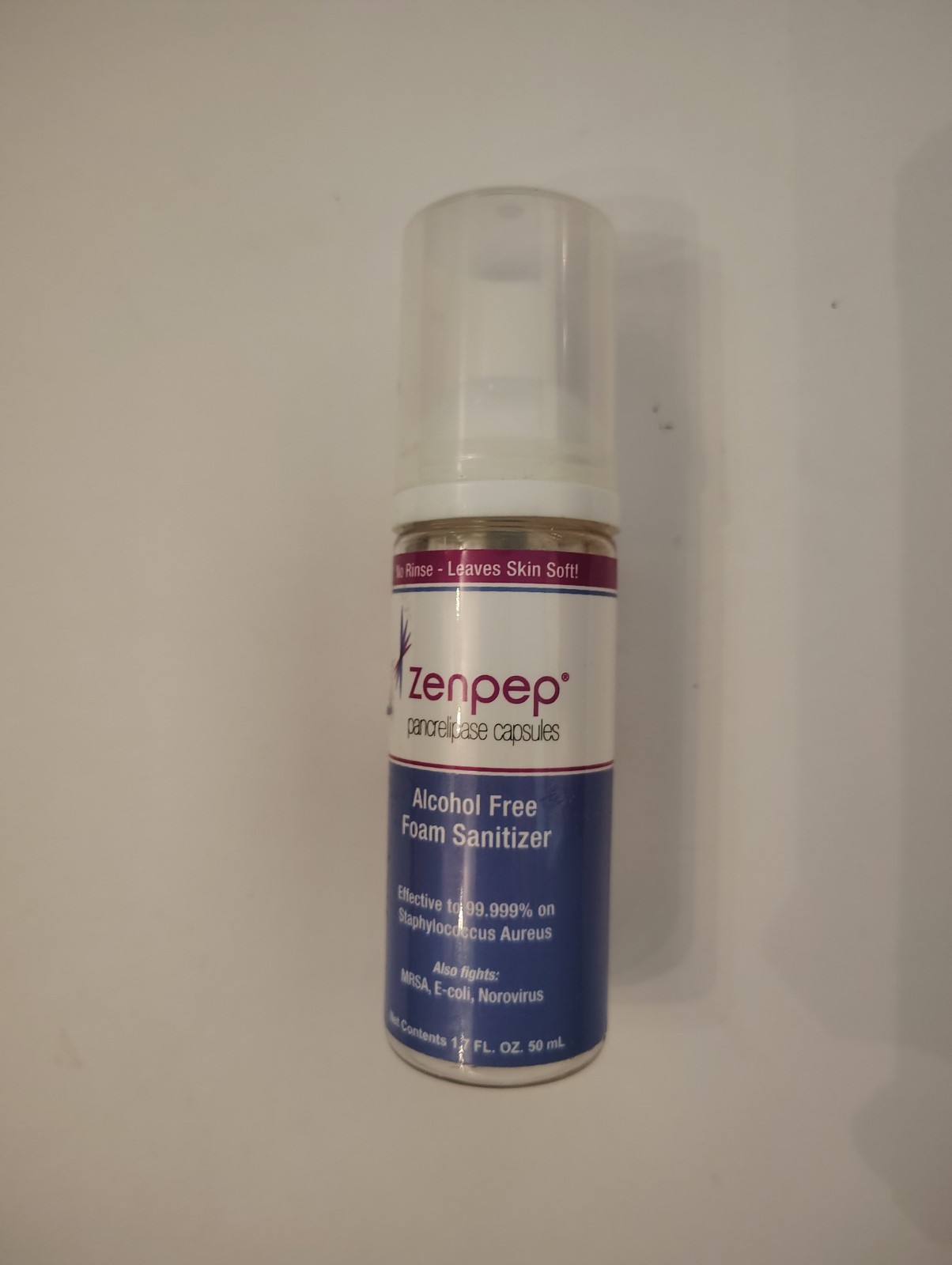 Rare Zenpep promotional Foam Sanitizer distributed by pharmaceutical reps