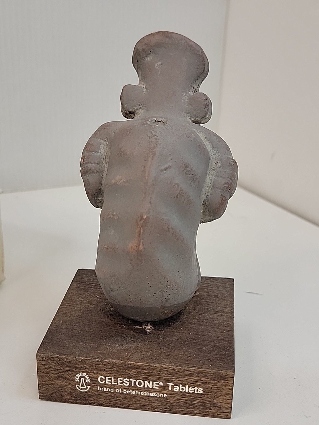 1960’s Schering Medical Advertising Precolumbian Replica Figure Asthmatic Attack