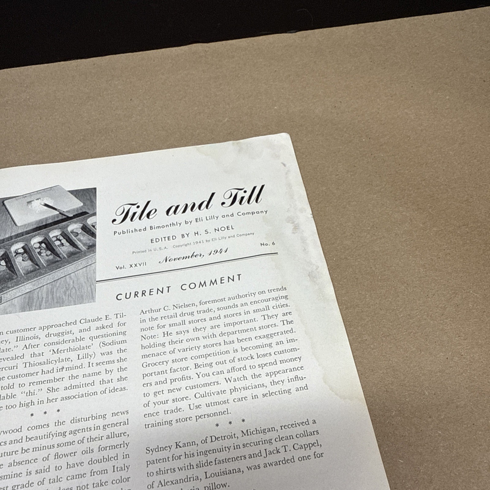 Tile And Till Magazine Eli Lilly And Company November 1941 Indianapolis Indiana