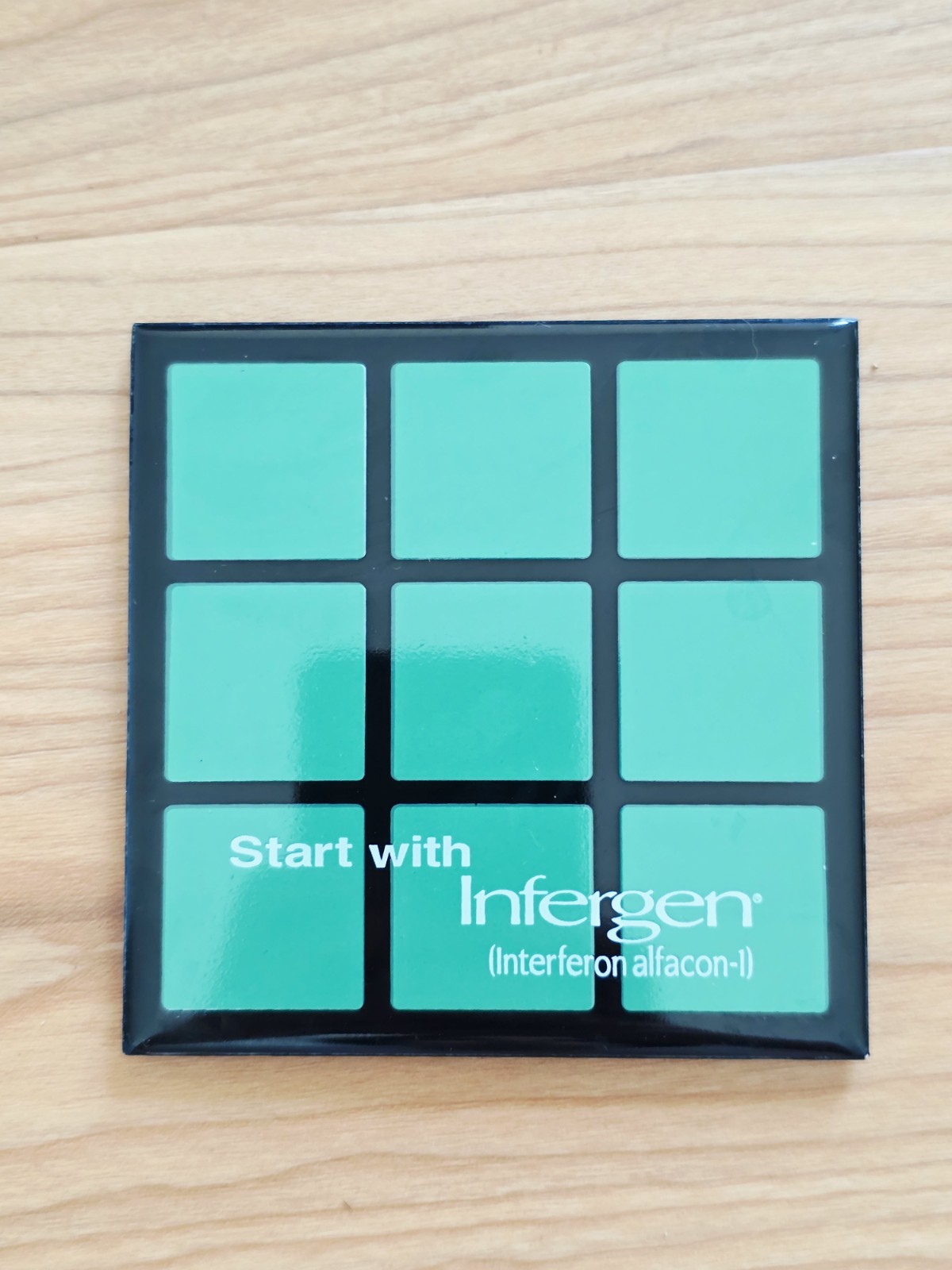 Pharmaceutical Drug Rep Promo Infergen Ceramic Coaster Extremely Rare Vintage