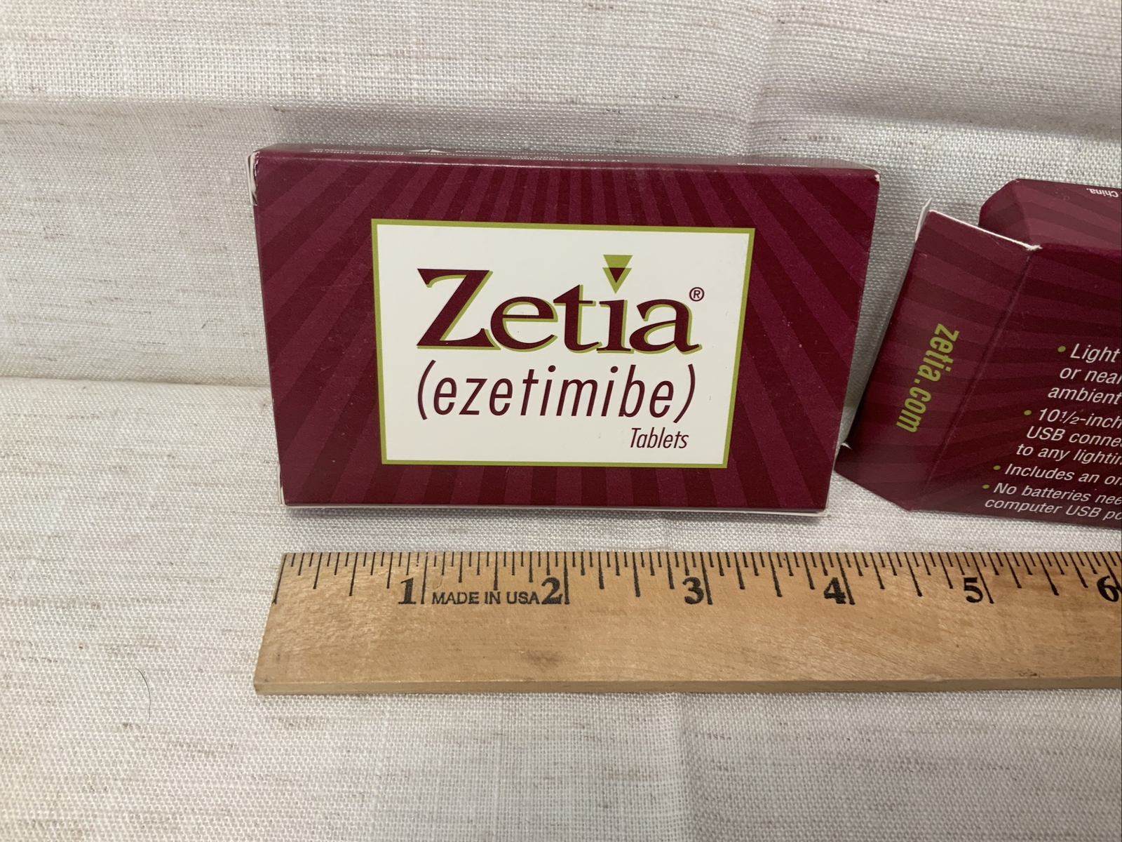 Zetia USB Light Pharmaceutical Drug Medical Advertising Vintage ezetimibe Merck