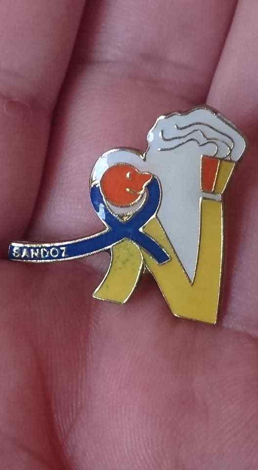 🔴SANDOZ Pharmaceuticals pin LSD Albert Hofmann pin badge🔴