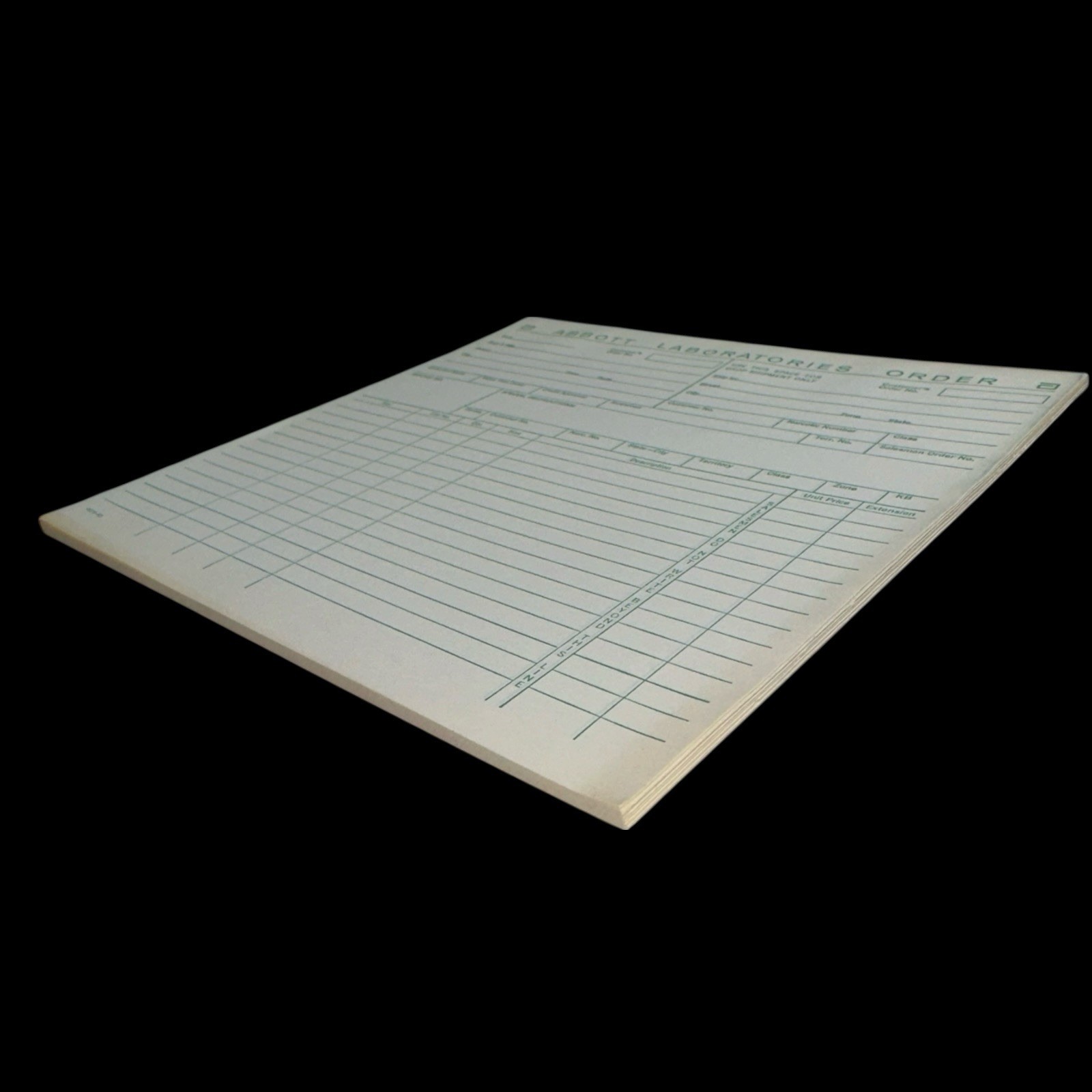 Vintage ABBOTT Laboratories Order Form Pharmaceutical Collectible