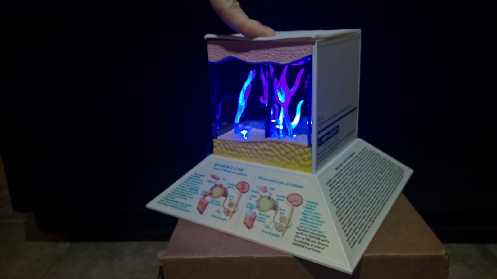 Drug Rep 3D light up Model Lidoderm Lidocaine patch collectible memorabilia NEW