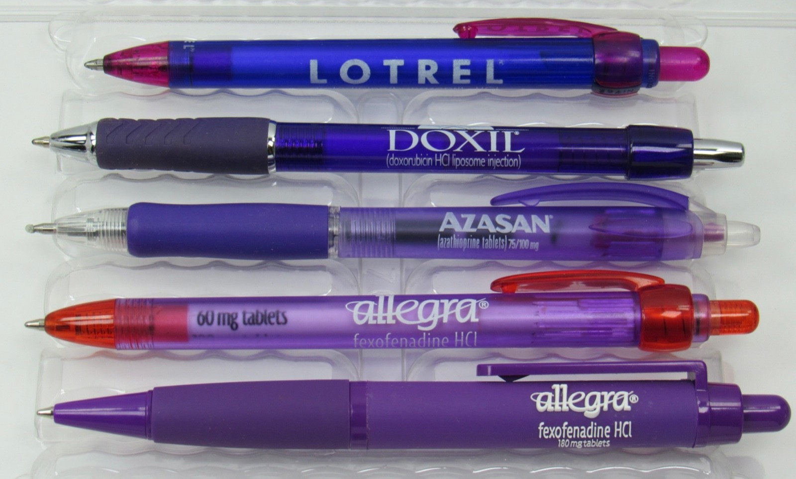 Drug Rep Lot 10 PENS Shades of Purple Pharmaceutical Promo Medical Advertising