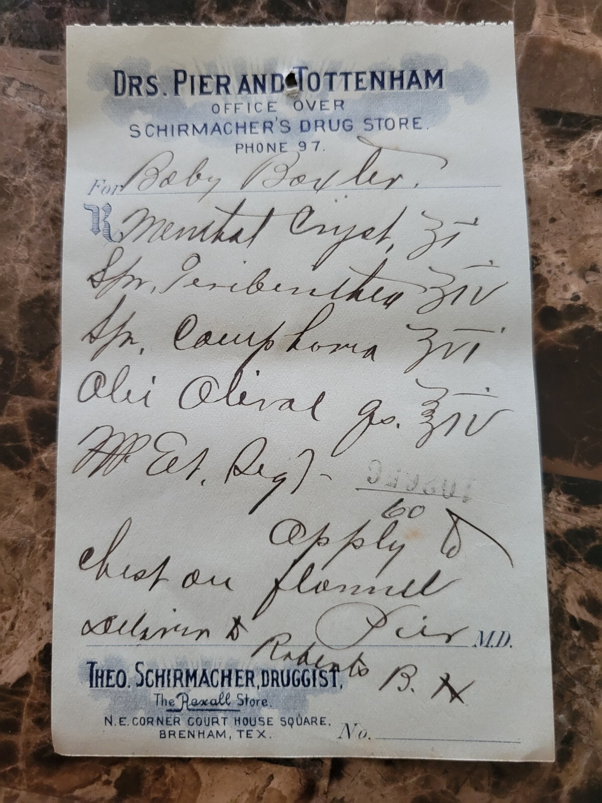 100 antique prescriptions (1912): Opium, Poppy, Ergot, Dionin, Codeine & Anodyne