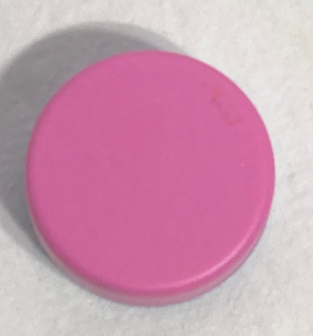 Round Plastic Pocket Tablet Pill Box Travel Storage Case. Purple