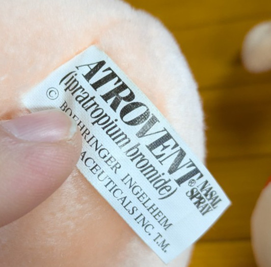 LOT OF 5 Pharmaceutical Advertising Drug PLUSH Dolls Atrovent Allegra Patanol